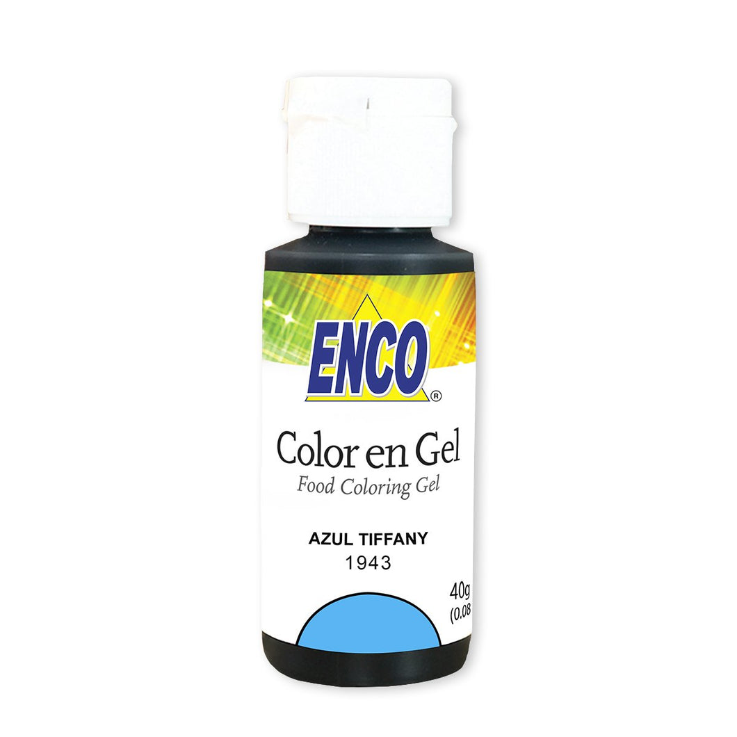 Colorante En Gel Azul Turqueza 40 Grs Enco