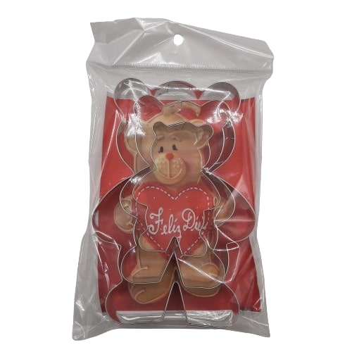 Cortadores de Galleta Oso Rojo 3 pz