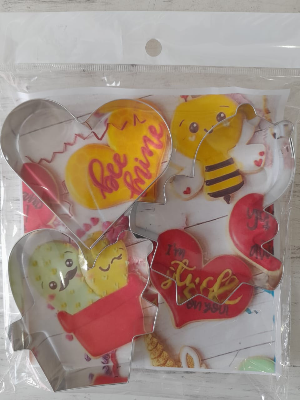 Cortadores de Galleta Abejita con Corazon