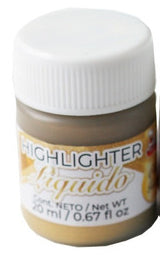 Highlighter Resaltador Liquido Color Oro 20ml