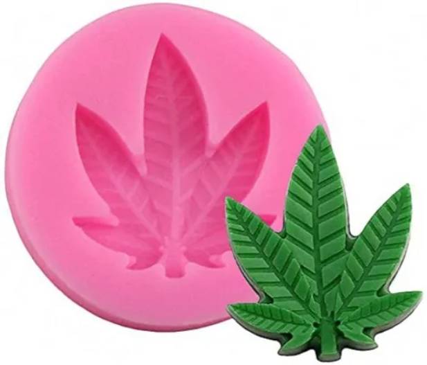 Molde de Silicon Hoja de Marihuana