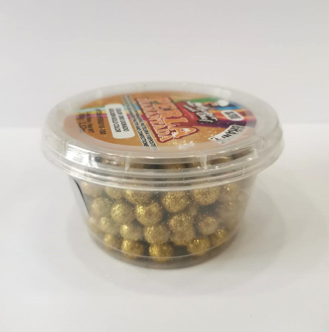 Perla Diamantada Oro Dorado Grande 100gr