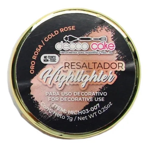 Highlighter Resaltador Color Oro Rosa