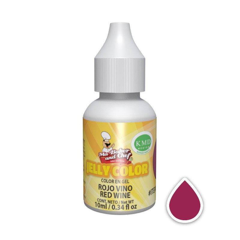 Jelly Color Rojo Vino 10ml