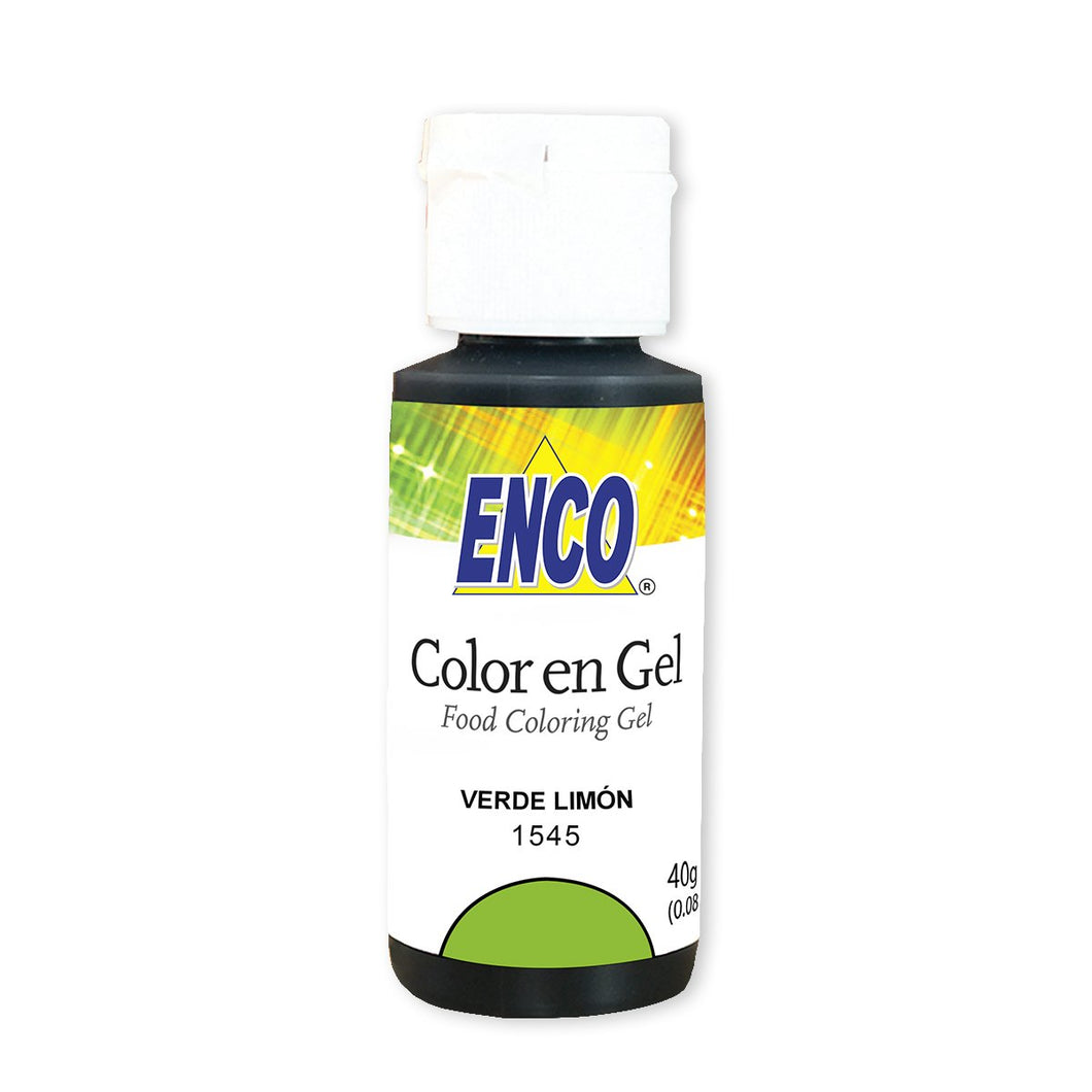 Colorante En Gel Verde Limon 40 Grs Enco