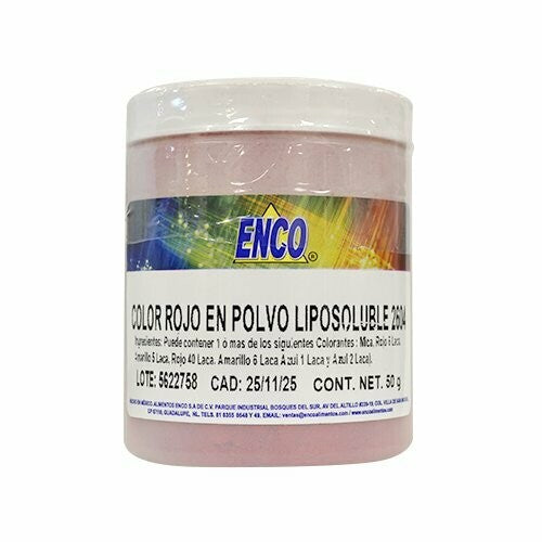 Color en Polvo Liposoluble Rojo Enco