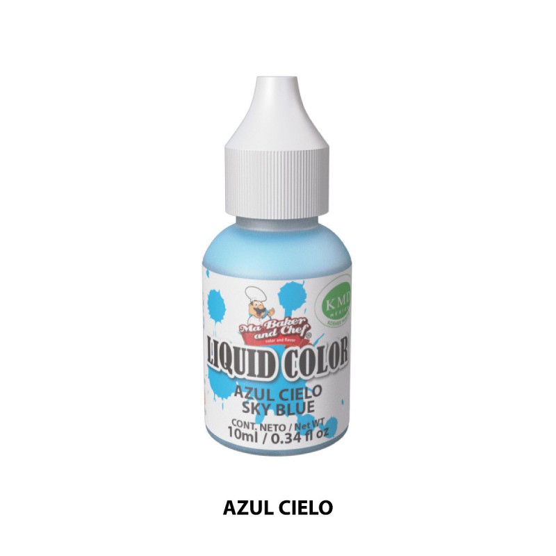 Liquid Color Metalico Azul Cielo 10ml