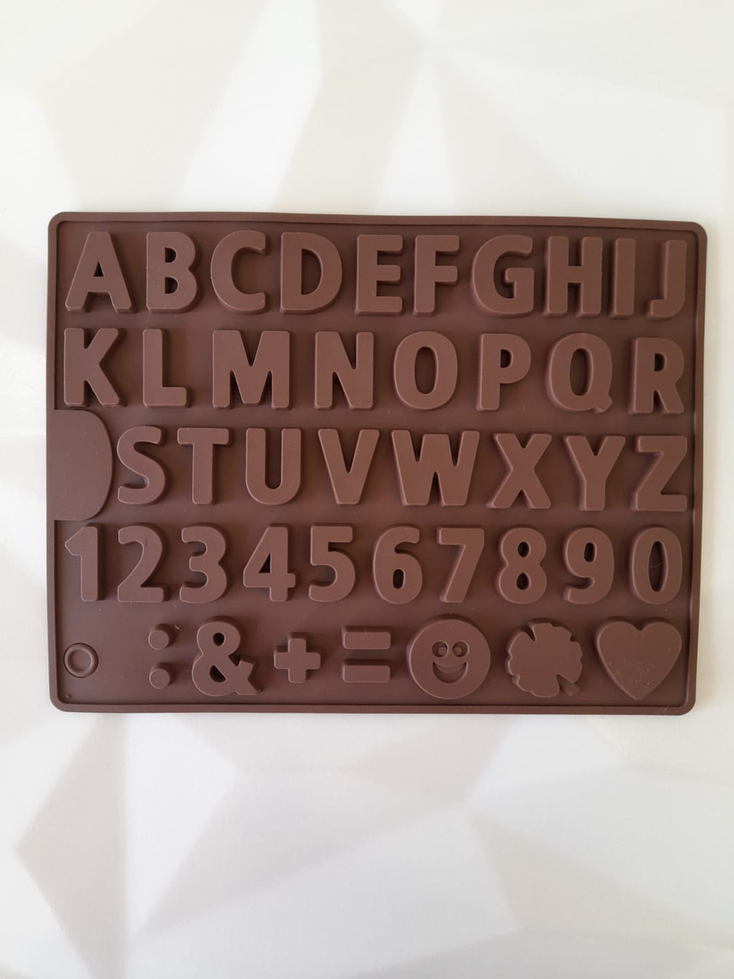 Molde Silicon Letras Y Numeros 1-2 cm 43 Cavidades