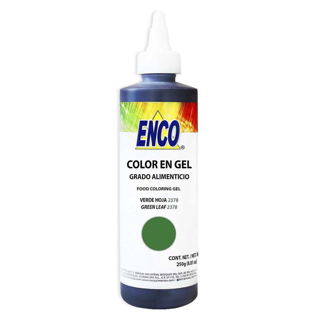 Colorante en Gel Verde Hoja 250gr Enco