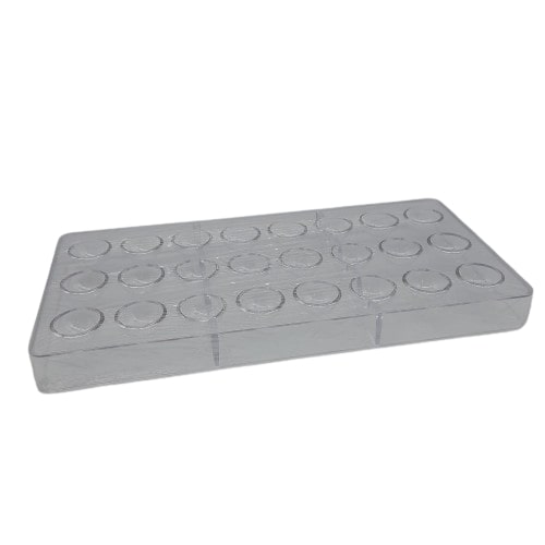 Molde Plastico Para chocolate media esfera 24 cav