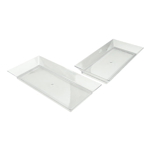 Catering Plato Rectangular Transparente 13x6x2 25p