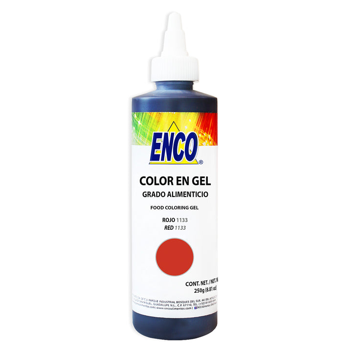 Colorante en Gel Rojo 250gr Enco