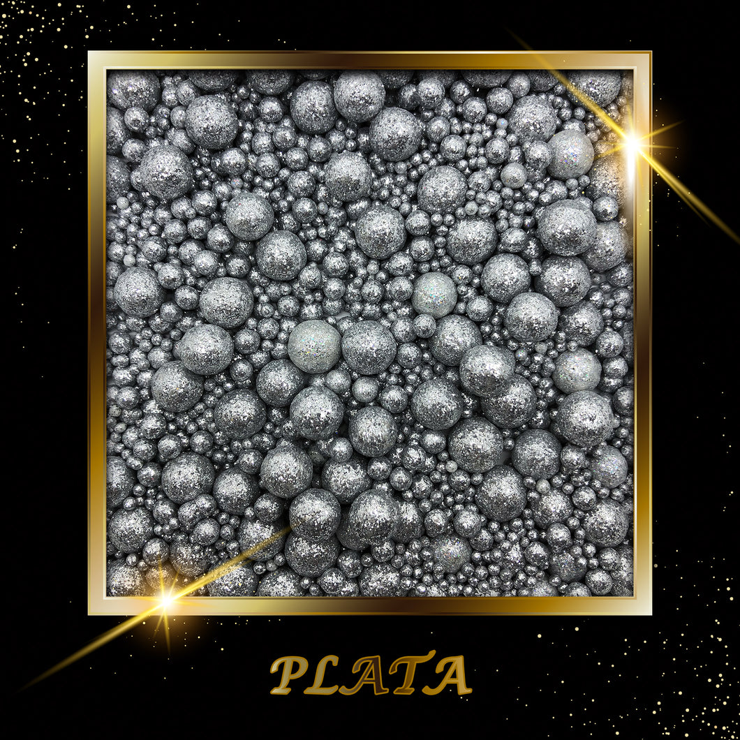 Perla Diamantada Plata Mixta