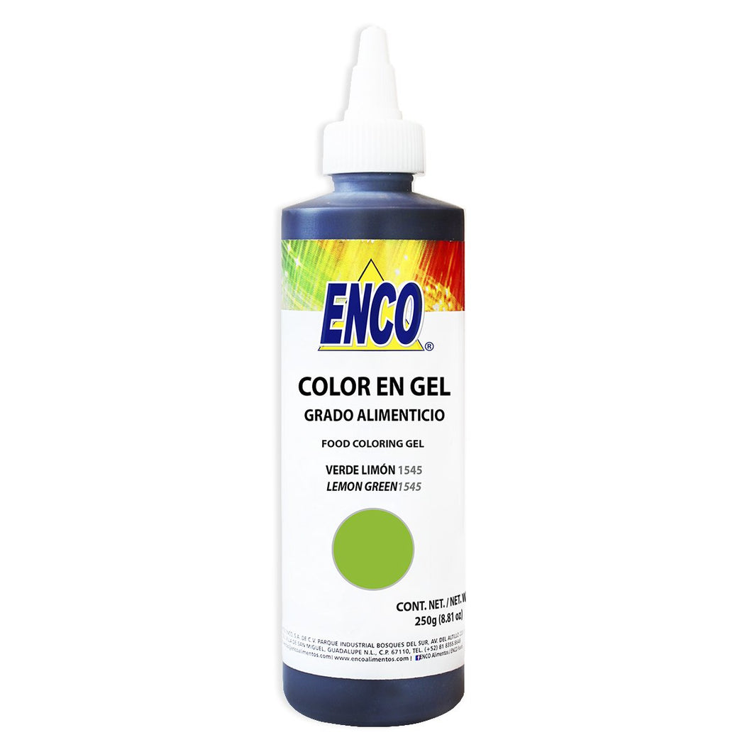 Colorante en Gel Verde Limon 250gr Enco