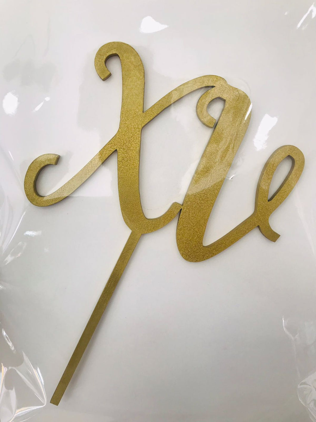 Cake Topper Dorado XV