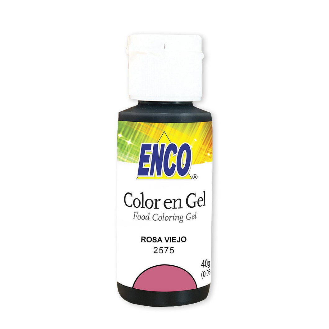 Colorante En Gel Rosa Viejo 40 Grs Enco