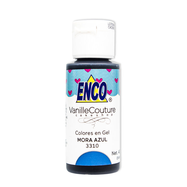 Colorante En Gel Mora Azul 40 Grs Enco