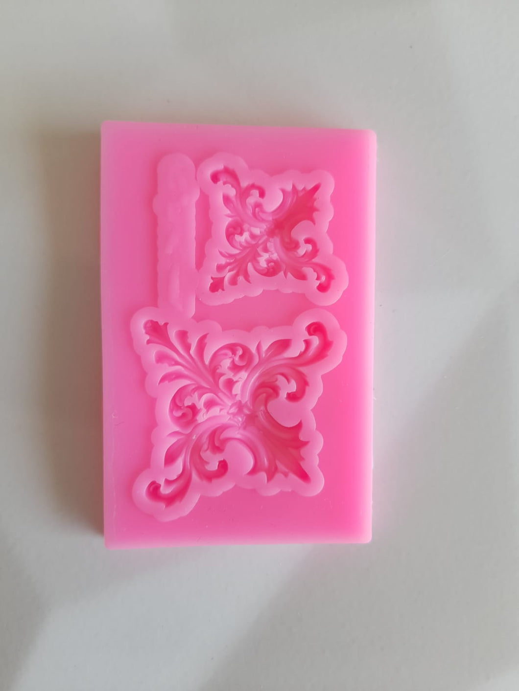 Molde Silicon Fondant Grecas Vintage 4 X 6 cm