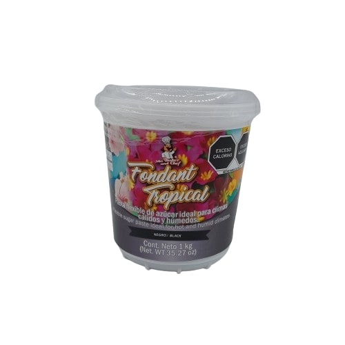 Fondant Pasta Negro Tropical 1kg