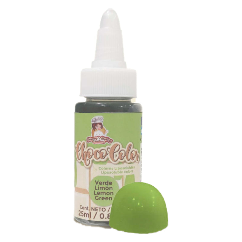 CHOCO COLOR LIPOSOLUBLE PARA CHOCOLATE VERDE LIMON 60 ML