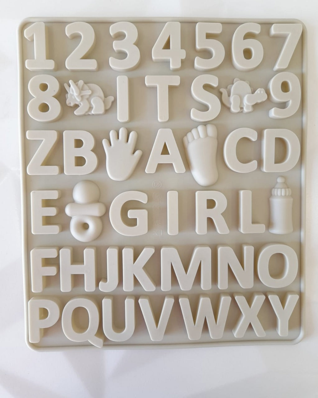 Molde Silicon Letras Numeros Girl 1.5-3 cm 42 Cavidades