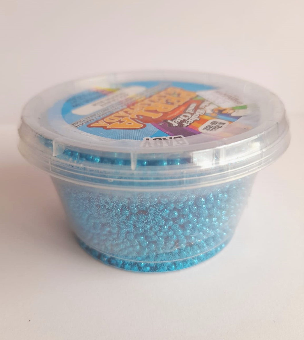 Perla Diamantada Azul Celeste Chica 100gr