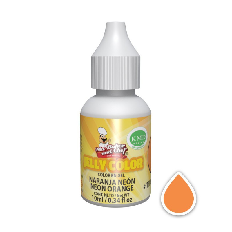 Jelly Color Naranja Neon 10ml