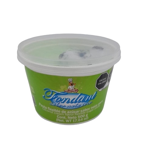 Fondant Verde Limon Sabor Nata Coco 500 gr