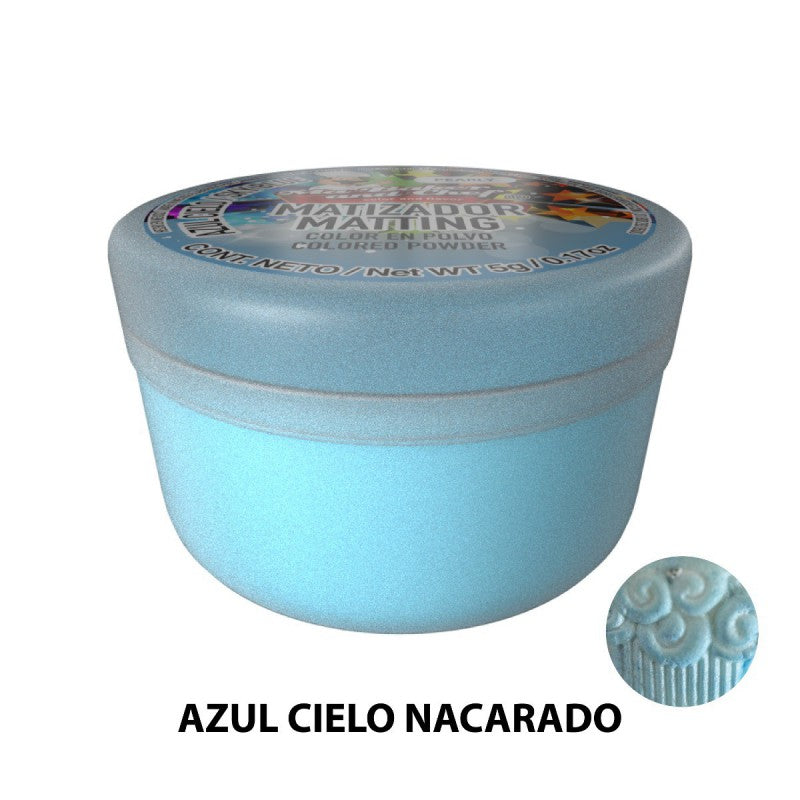 Matizador Azul Cielo Nacarado 5gr