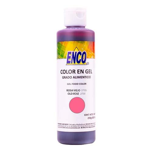 Colorante en Gel Rosa Viejo 250gr Enco