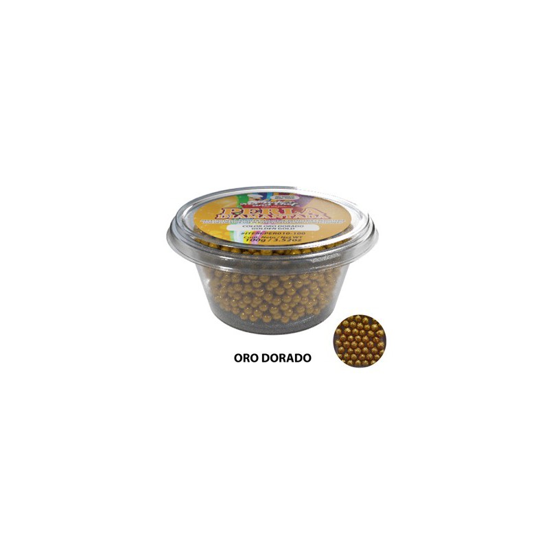 Perla Diamantada Oro Dorado Mediana 100gr