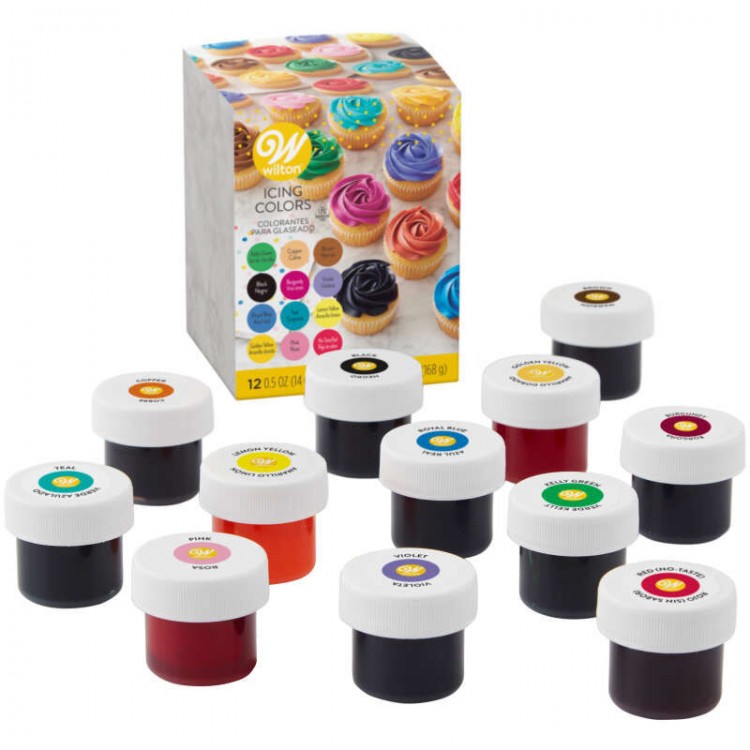 Juego Glaseado 12 Colorantes