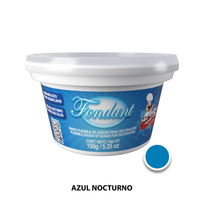 Fondant Azul Nocturno Sabor Nata Coco 150 gr