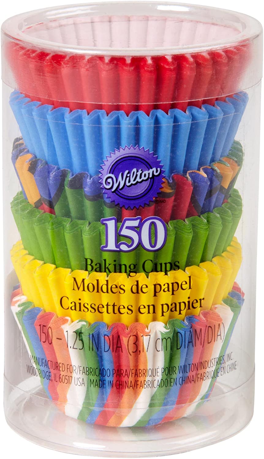 Capacillo Baking Cups Mini Multicolores Primarios