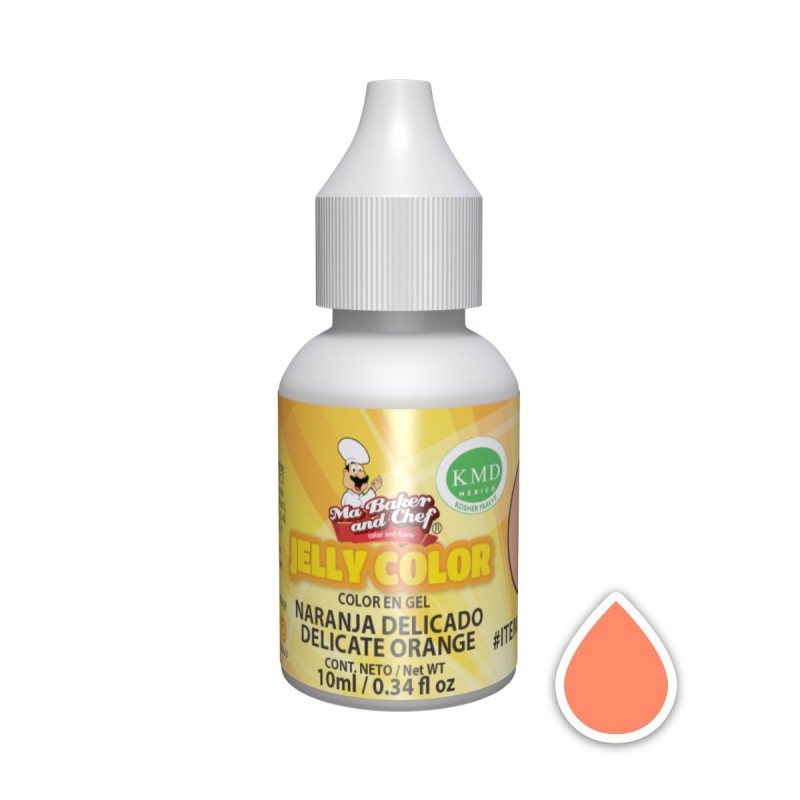 Jelly Color Naranja Delicado 10ml