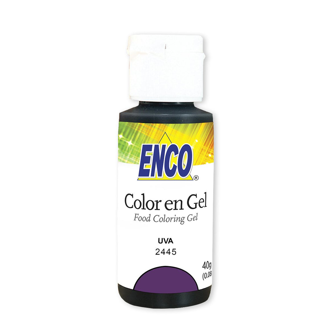 Colorante En Gel Uva 40 Grs Enco