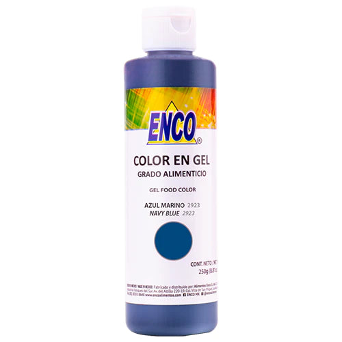 Colorante En Gel Azul Marino 250 Grs Enco