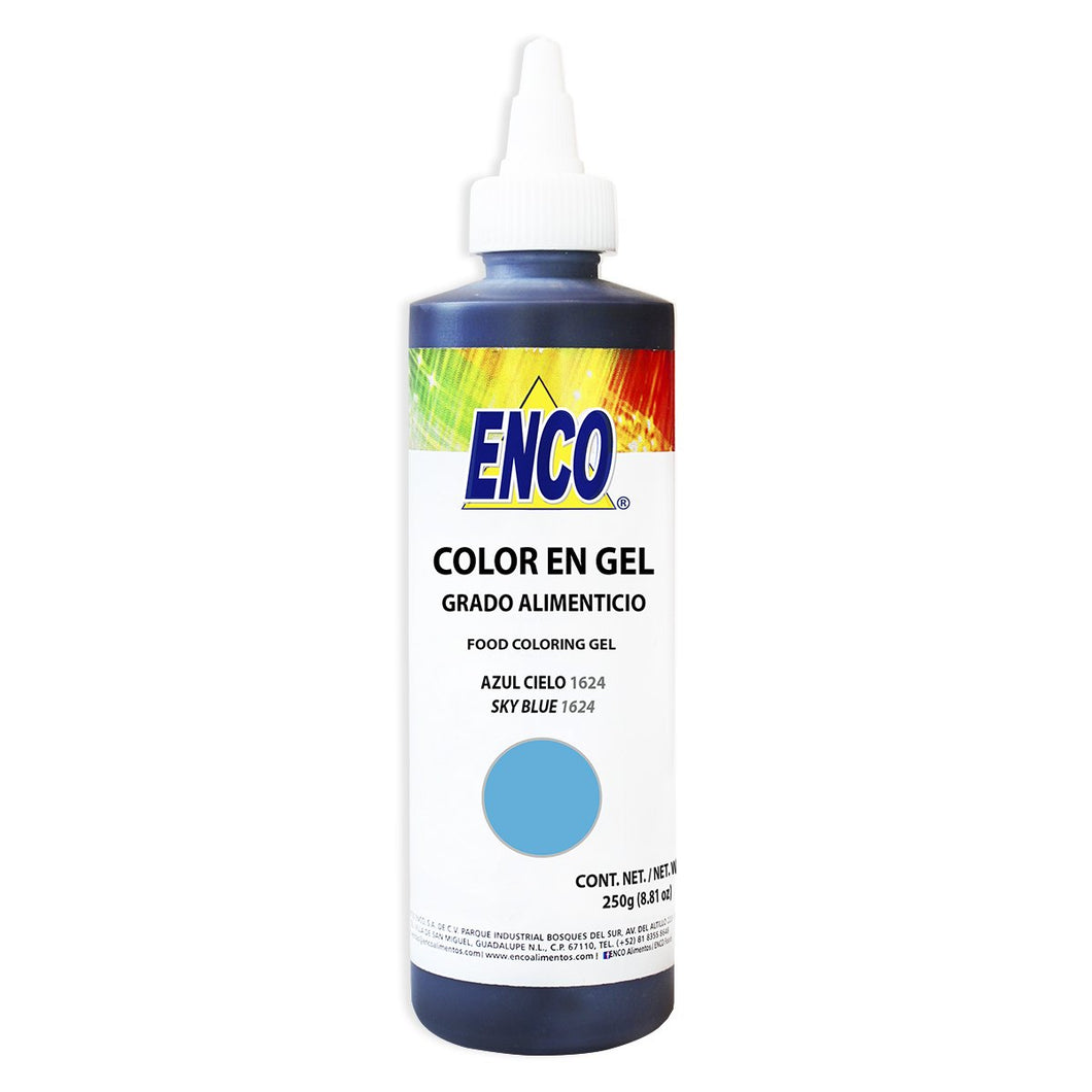 Colorante en Gel Azul Cielo 250 Gr Enco