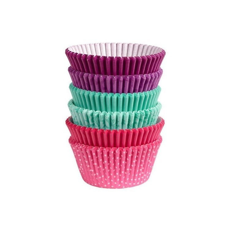 Capacillo Baking Cups Rosa Turquesa Purpura