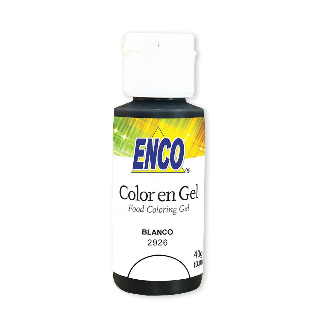 Colorante En Gel Blanco 40 Grs Enco