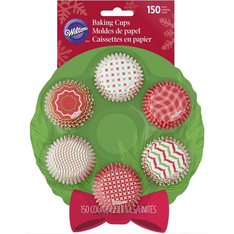 Juego Mini Capacillos Corona Navidad 150 Piezas