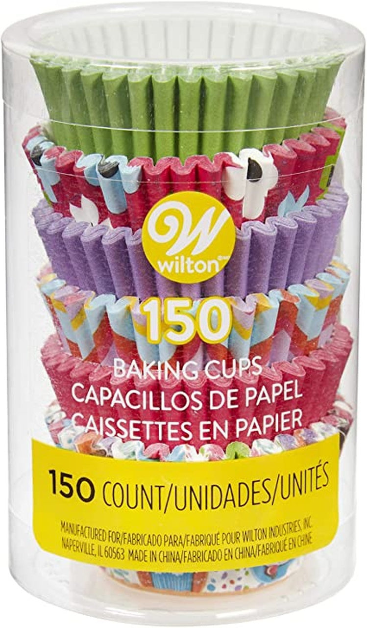 Capacillo Baking Cups Mini Rosa Y Queco