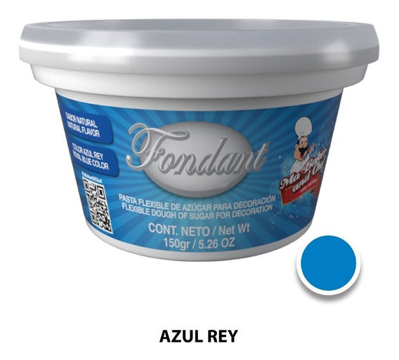 Fondant Azul Rey Sabor Nata Coco 150 gr