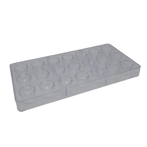 Molde Plastico Para chocolate Diamante 21 cav