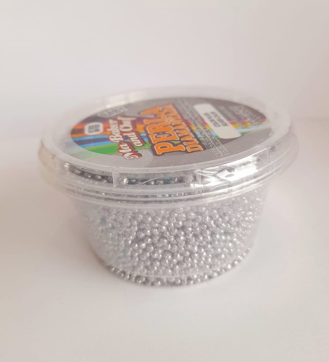 Perla Diamantada Plata Chica 100gr